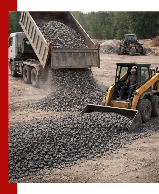 Гранитный щебень фракция 40-70 с доставкой в Каменске-Уральском