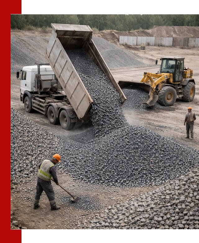 Щебень габбро-диабаз фр. 5-20 с доставкой в Каменске-Уральском