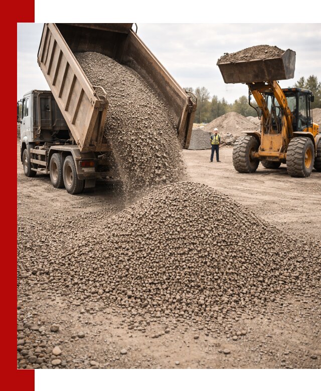 Гравийный щебень фракция 3–10 с доставкой в Каменске-Уральском
