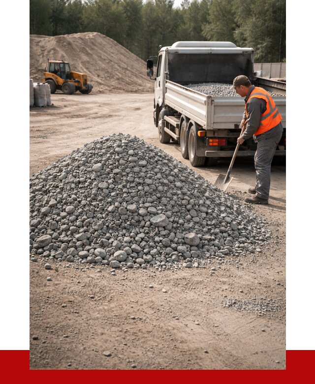 Гравийный щебень фракция 5-10 в Каменске-Уральском от 2340 р. | ПРОНЕРУДКмн