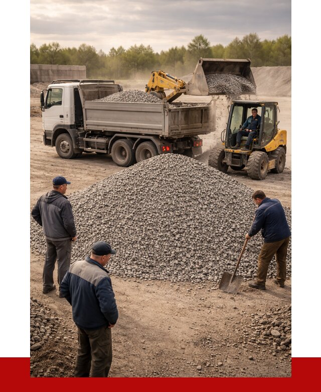 Гравийный щебень фракция 5-20 в Каменске-Уральском от 2553 р. ПРОНЕРУДКмн