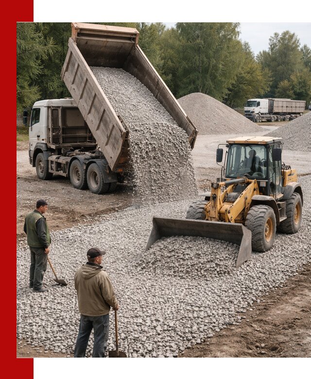 Купить гравийный щебень фракция 20-40 в Каменске-Уральском с доставкой