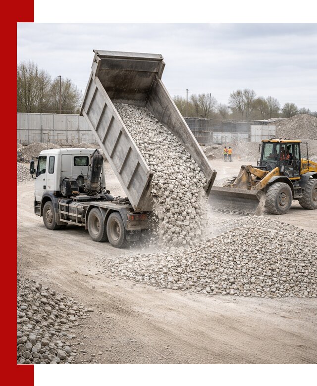 Доставка и продажа известнякового щебня в Каменске-Уральском