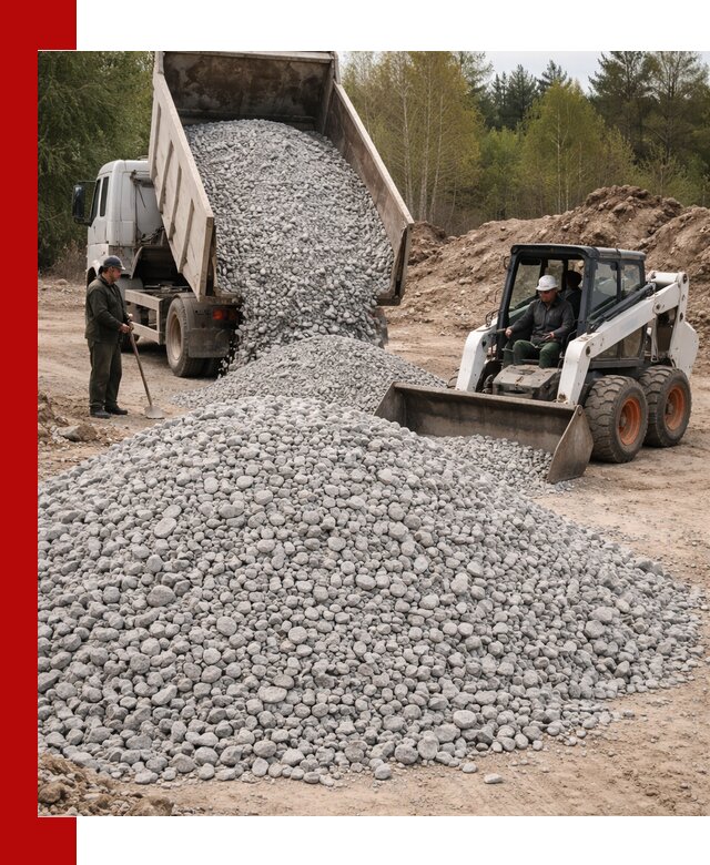 Доставка доломитового щебня в Каменске-Уральском напрямую от карьера