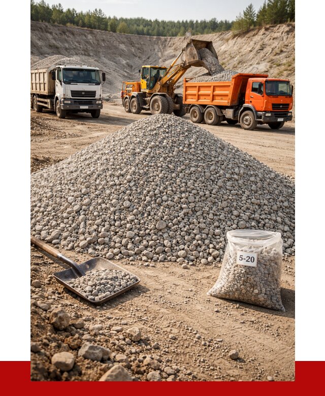 Доломитовый щебень фр. 5-20 в Каменске-Уральском от 4468 р. | ПРОНЕРУДКмн