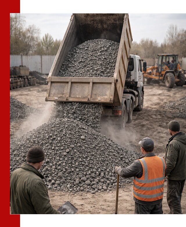 Доставка шлакового щебня в удобные сроки по выгодной цене в Каменске-Уральском