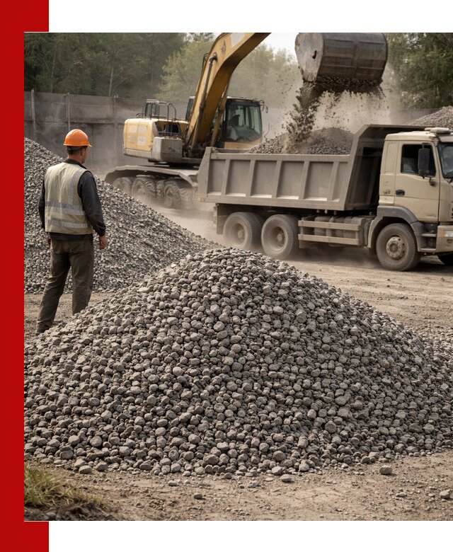 Шлаковый щебень фракция 5-20 с доставкой в Каменске-Уральском