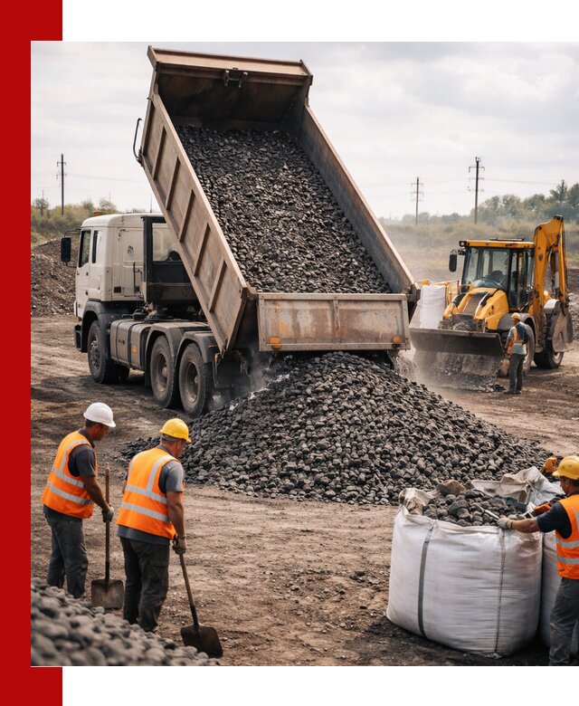 Шлаковый щебень фракция 40-70 с доставкой в Каменске-Уральском