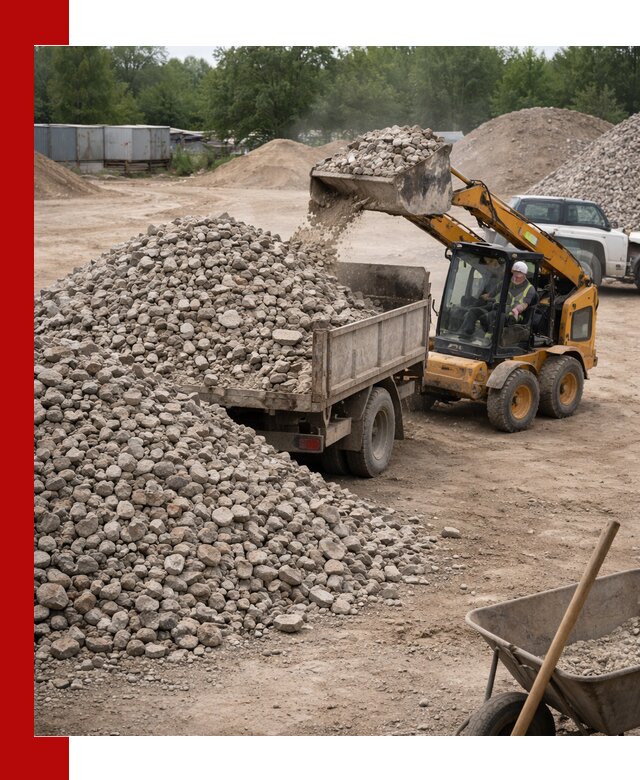 Доставка вторичного щебня в Каменске-Уральском для строительных работ