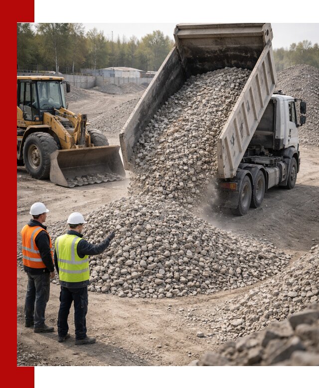 Вторичный щебень фракция 40–70 доставка в Каменске-Уральском