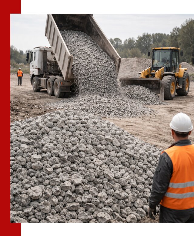 Доставка бетонного щебня фракции 20-40 в Каменске-Уральском