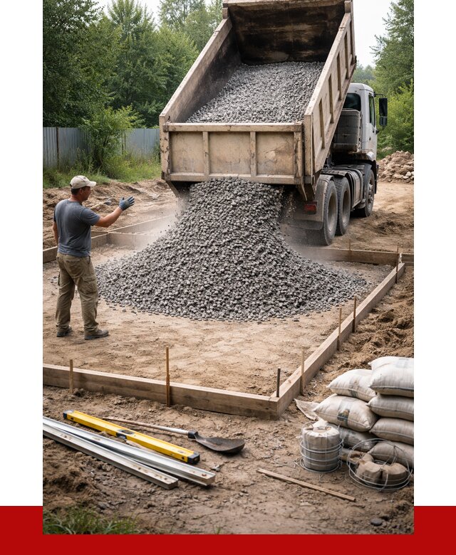 Купить щебень для фундамента в Каменске-Уральском от 4787 р. | ПРОНЕРУДКмн