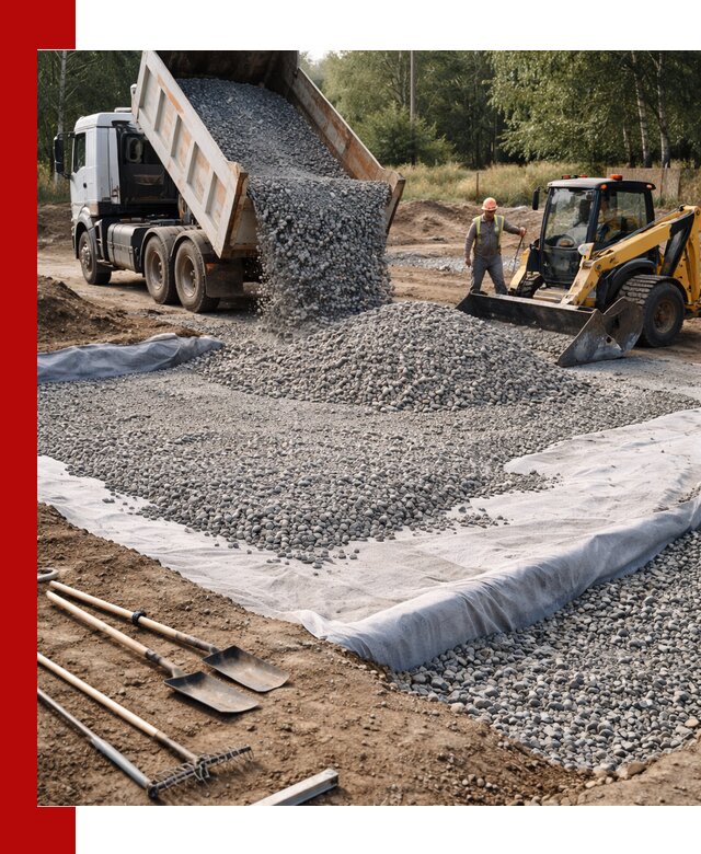 Щебень для фундамента с доставкой в Каменске-Уральском