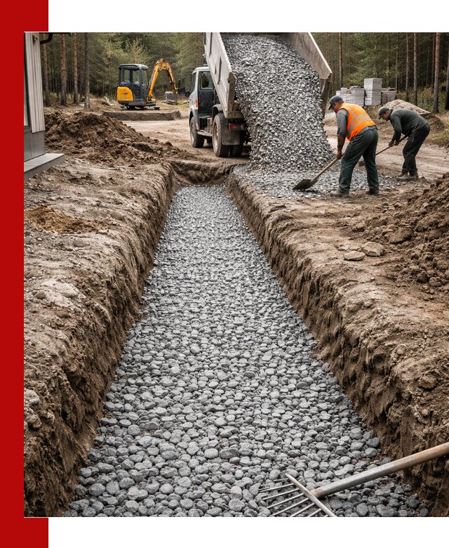 Щебень для дренажа с доставкой в Каменске-Уральском высокого качества