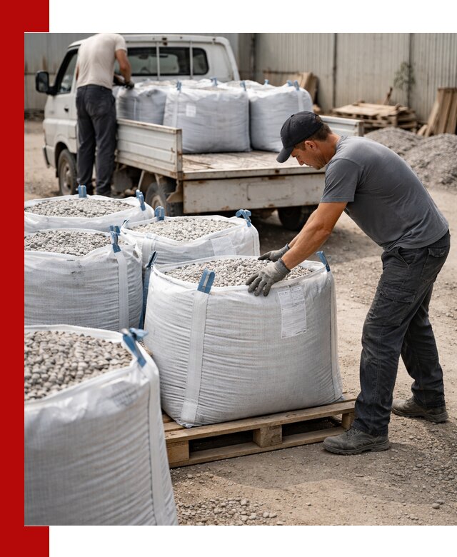 Доставка щебня в мешках по выгодным ценам в Каменске-Уральском
