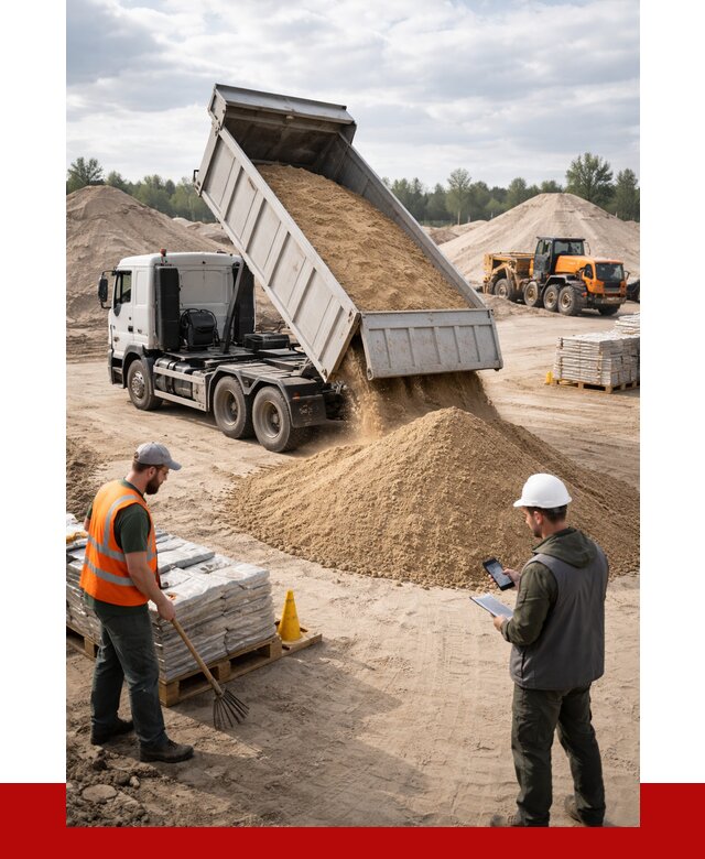 Карьерный песок с доставкой в Каменске-Уральском от 3830 р. ПРОНЕРУДКмн