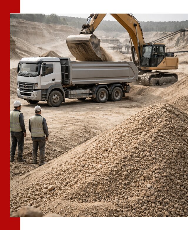 Карьерный крупнозернистый песок с доставкой в Каменске-Уральском