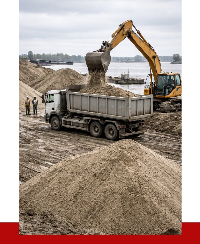 Купить речной песок навалом в Каменске-Уральском от 1915 р., ПРОНЕРУДКмн