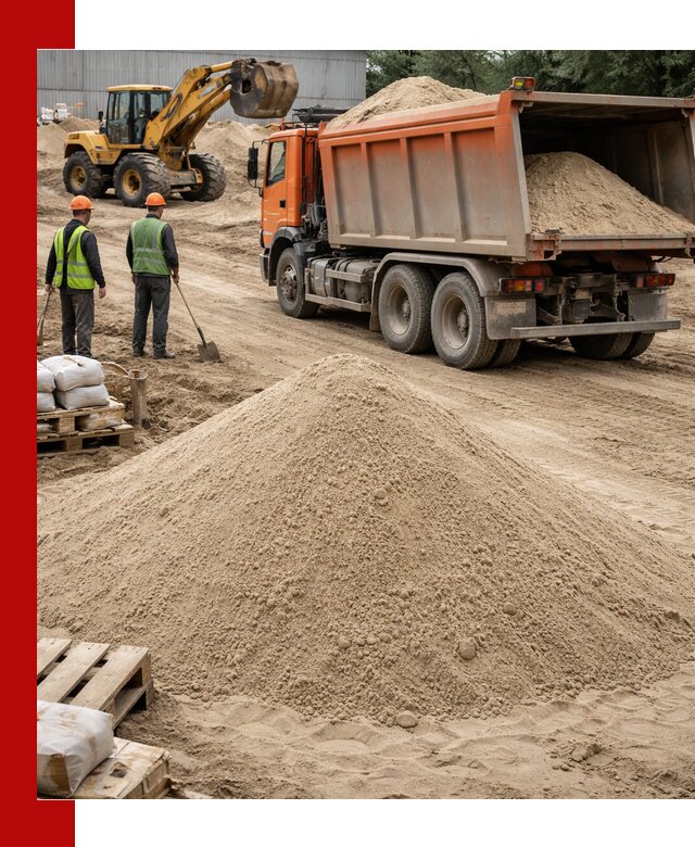 Доставка и продажа мытого речного песка в Каменске-Уральском