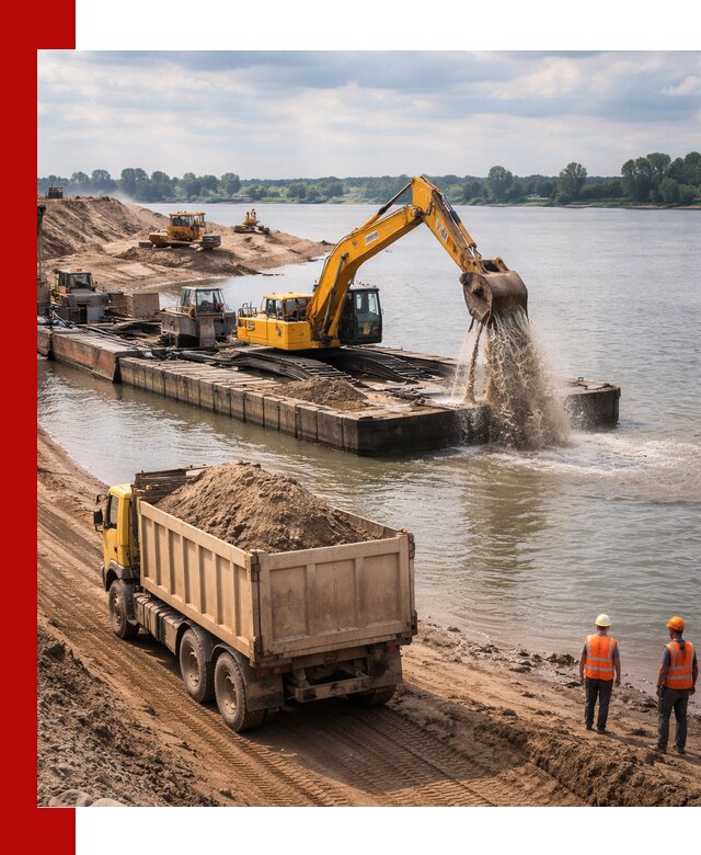 Намывной песок с доставкой в Каменске-Уральском оптом и в розницу