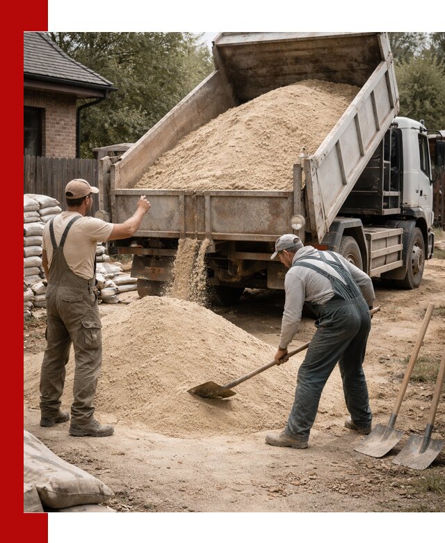Песок для штукатурки с доставкой в Каменске-Уральском качественный и чистый