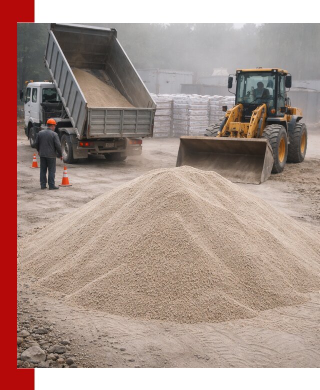 Кварцевый песок фракция 0–8 для стройработ в Каменске-Уральском