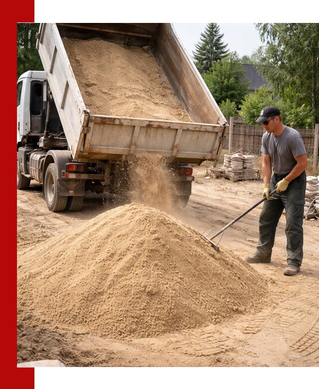 Доставка сухого песка самосвалами в Каменске-Уральском