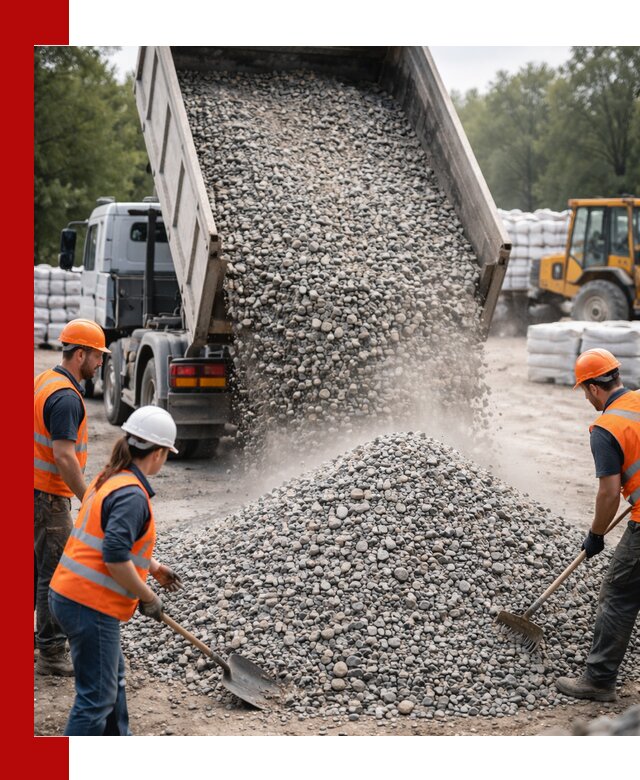 Доставка гравия и камня в Каменске-Уральском оптом и в розницу