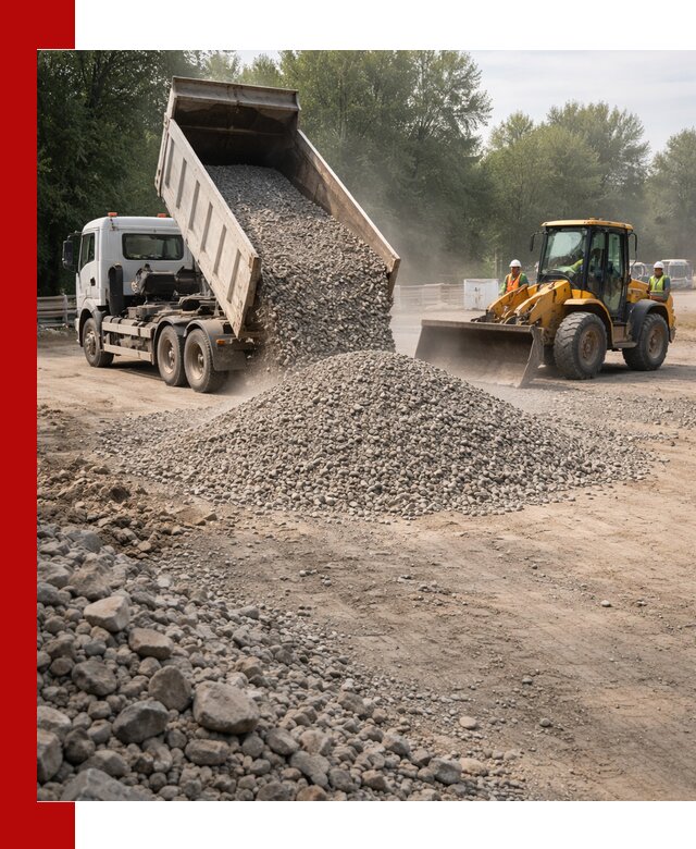 Гравий фракция 5–20 доставка в Каменске-Уральском оптом и в розницу