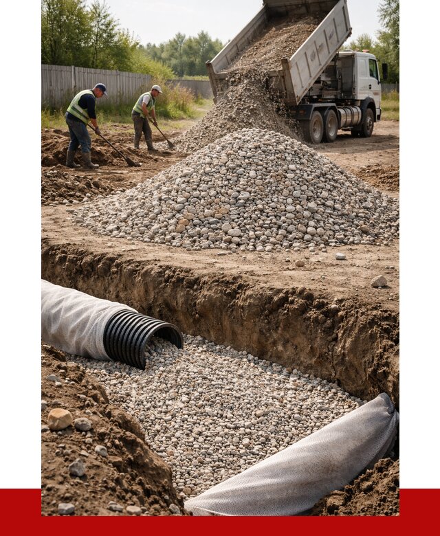 Гравий для дренажа в Каменске-Уральском от 2340 р., доставка ПРОНЕРУДКмн