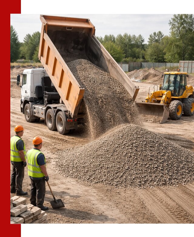 Доставка щебёночно-песчаной смеси ЩПС С7 в Каменске-Уральском