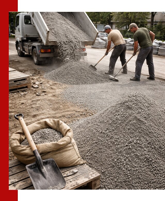 Отсев для тротуарной плитки в Каменске-Уральском — доставка и укладка