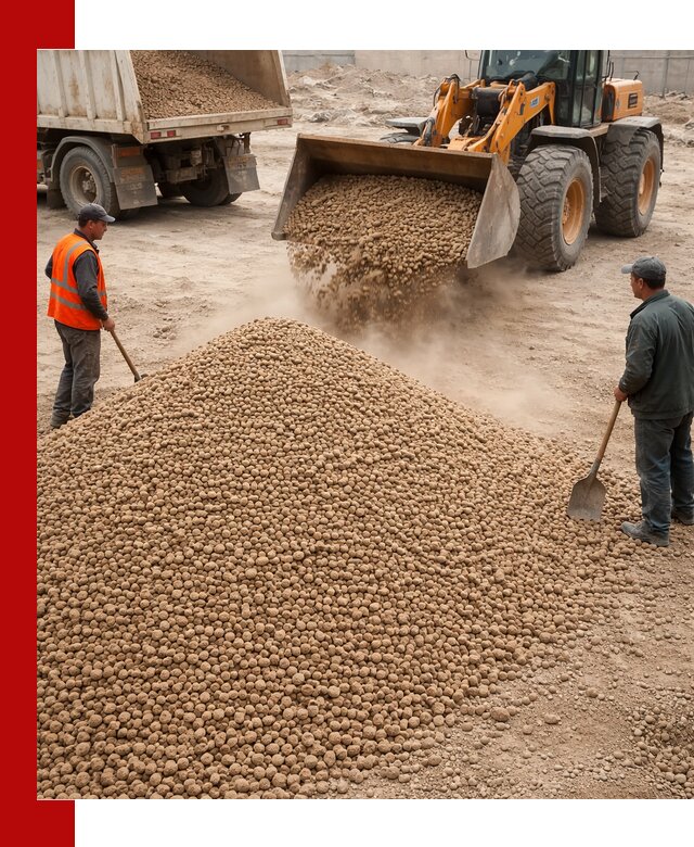 Керамзит фракция 10-20 с доставкой в Каменске-Уральском