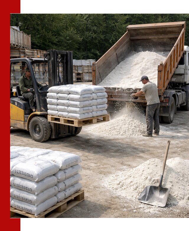 Доставка строительной извести оптом и в розницу в Каменске-Уральском