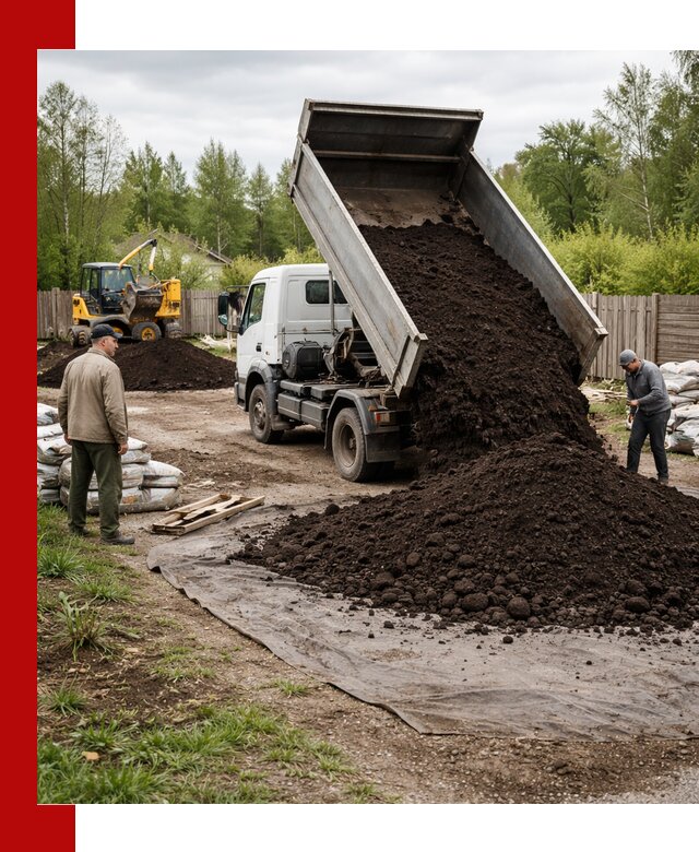 Доставка качественного почвогрунта в Каменске-Уральском оптом и в розницу