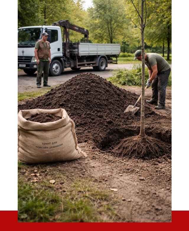 Грунт для посадки деревьев в Каменске-Уральском от 1277 р. | ПРОНЕРУДКмн