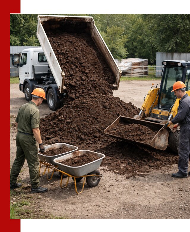 Доставка торфо-земляной смеси в Каменске-Уральском для огорода и ландшафта