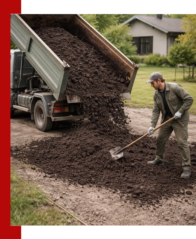 Чернозем для газона с доставкой в Каменске-Уральском быстро и качественно