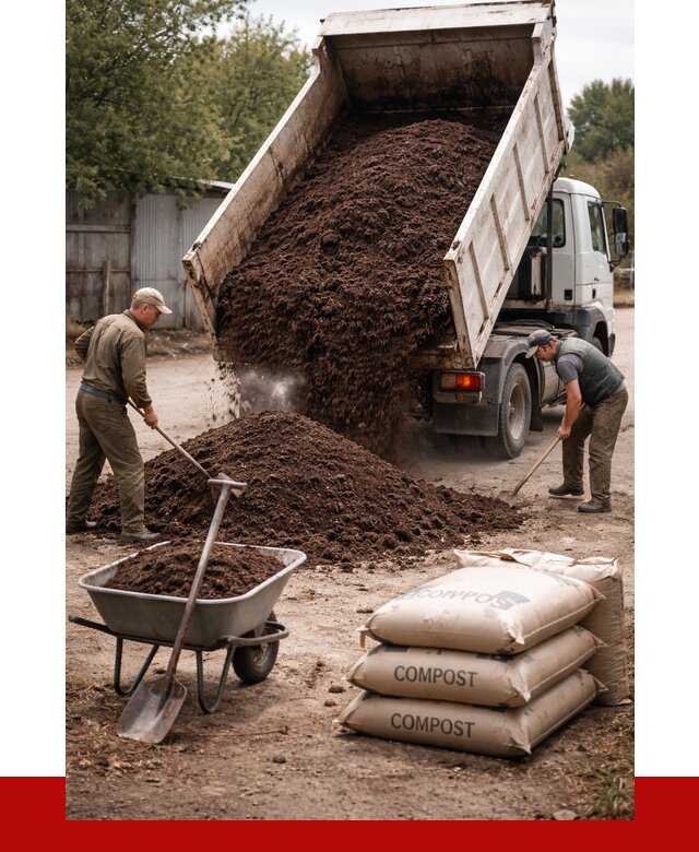 Купить компост в Каменске-Уральском от 4468 р. за куб с доставкой | ПРОНЕРУДКмн