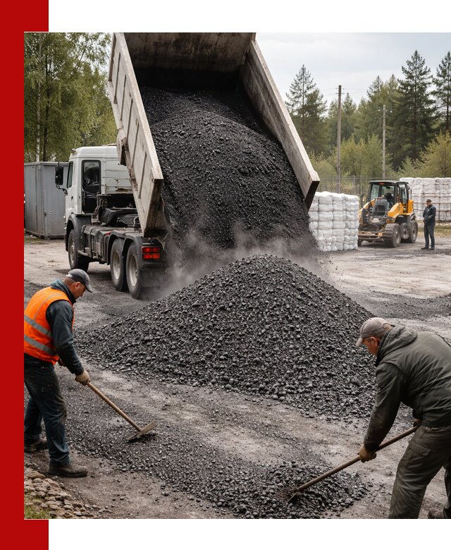 Доставка и продажа асфальтного гранулята в Каменске-Уральском
