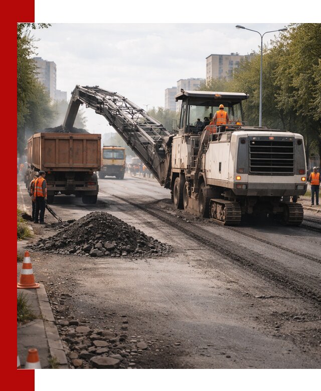 Фрезерованный асфальт в Каменске-Уральском — удаление и вывоз старого покрытия