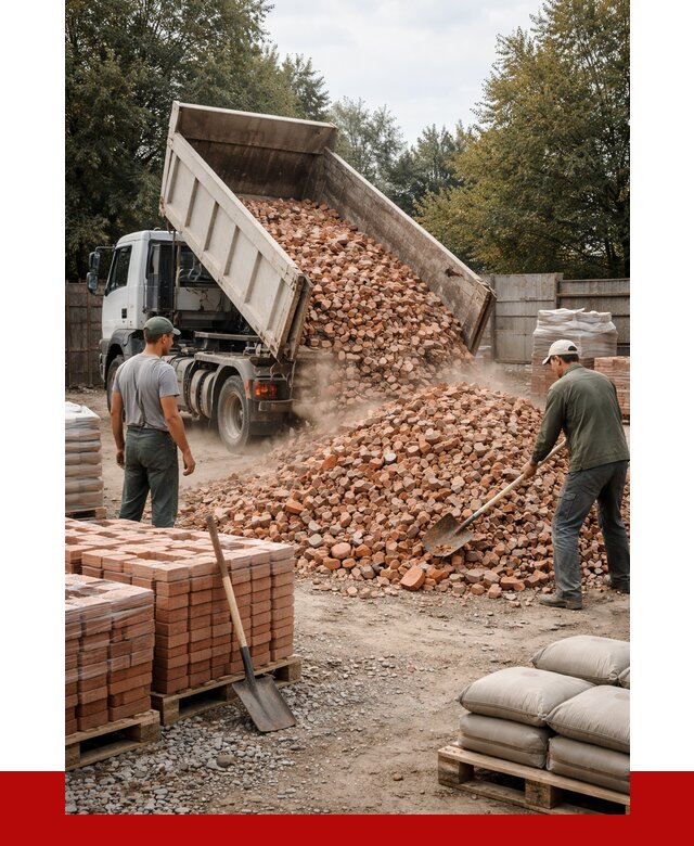 Бой кирпича в Каменске-Уральском с доставкой от 4468 руб/куб | ПРОНЕРУДКмн