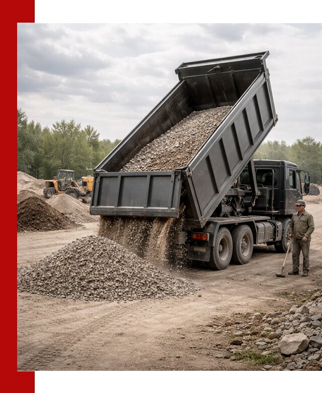 Доставка самосвалом 30 м3 по выгодным ценам в Каменске-Уральском