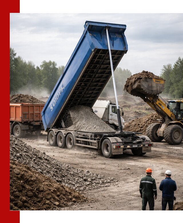 Аренда тонар 40 тонн в Каменске-Уральском с доставкой материалов