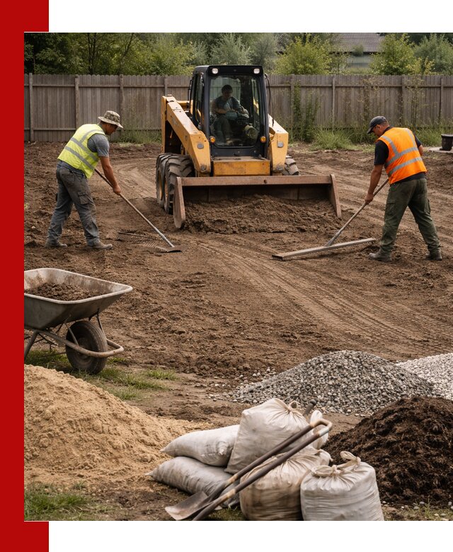 Выравнивание участка под строительство и благоустройство в Каменске-Уральском