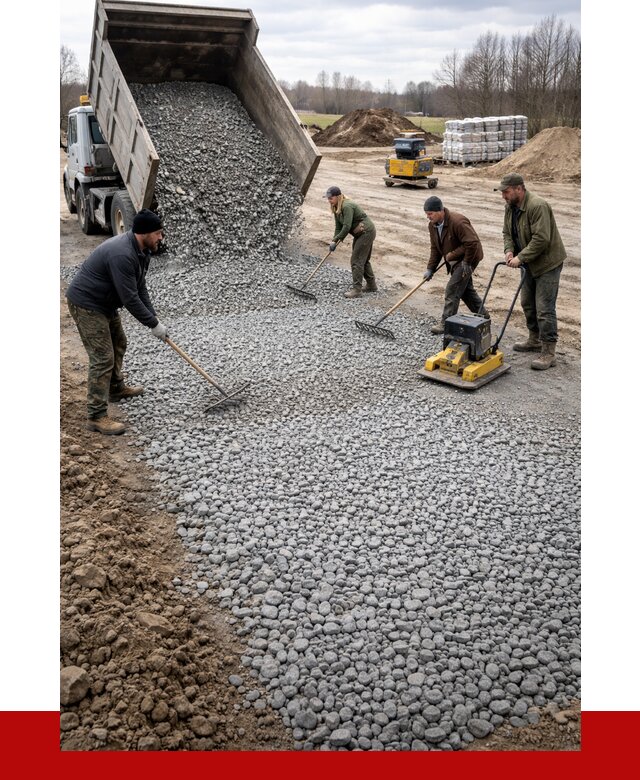 Устройство щебеночной подушки в Каменске-Уральском от 4787 р. ПРОНЕРУДКмн
