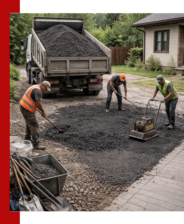 Асфальтовая крошка для двора с доставкой в Каменске-Уральском